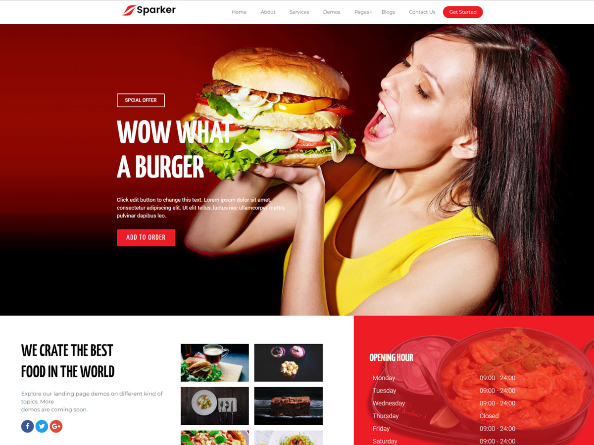 Sparker Pro WordPress theme screenshot